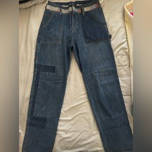 Anthropology Embroidered jeans